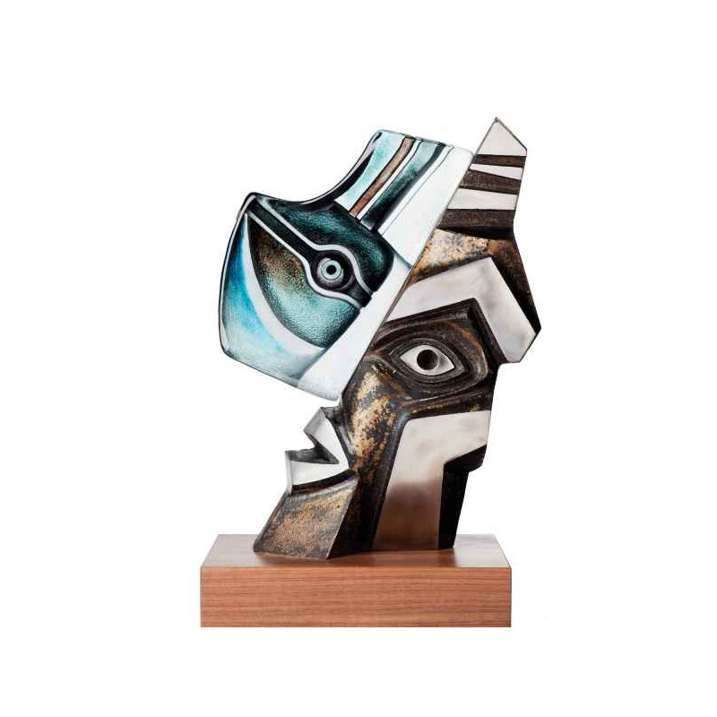 Décoration Statuette en verre Portrait Orfeus i, rouge édition limitée Mats Jonasson -68045