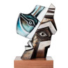 Décoration Statuette en verre Portrait Orfeus i, rouge édition limitée Mats Jonasson -68045