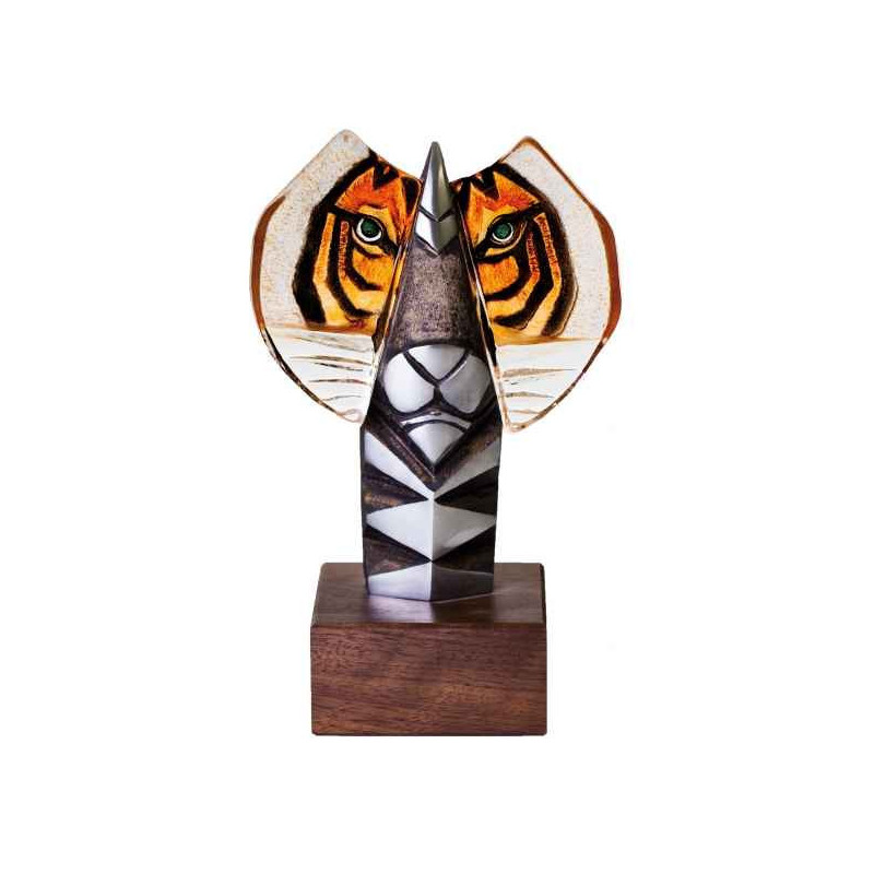 Décoration animaux en verre Tigre Bengal mineure édition limitée animaux Mats Jonasson -68037