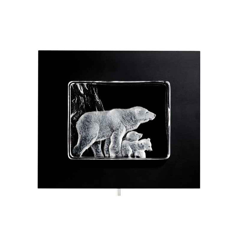 Décoration animaux en verre Ours blanc Mats Jonasson -63048