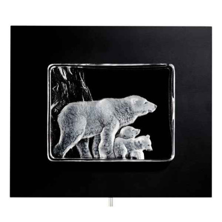 Décoration animaux en verre Ours blanc Mats Jonasson -63048