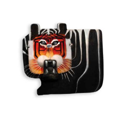 Décoration animaux en verre Tigris ii édition limitée animaux Mats Jonasson -68052