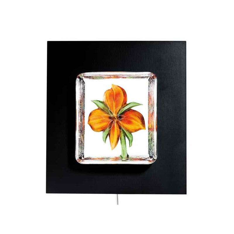 Objet de collection en verre Lily , jaune Mats Jonasson -63053 dans animaux-bois-animaux-bronzes