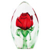 Décoration animaux en verre Rose, rouge, grand Mats Jonasson -33838