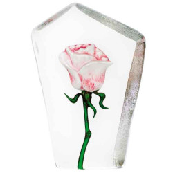 Objet de collection en verre Rose , rose design robert ljubez Mats Jonasson -33872 dans animaux-bois-animaux-bronzes