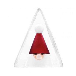 Décoration Statuette en verre Père noël , grand rouge Mats Jonasson -34044