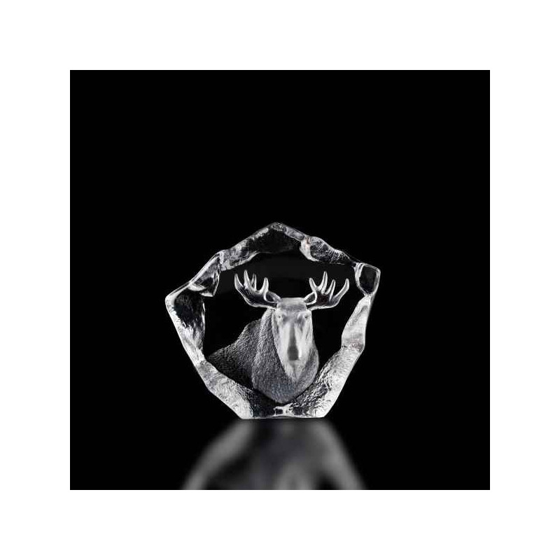 Décoration animaux en verre Elan Mats Jonasson -34028