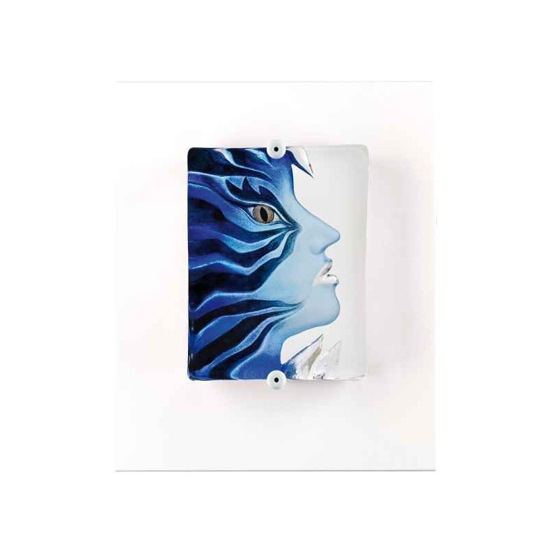 Décoration Statuette en verre Portrait Portrait Amazona , bleu Mats Jonasson -63032