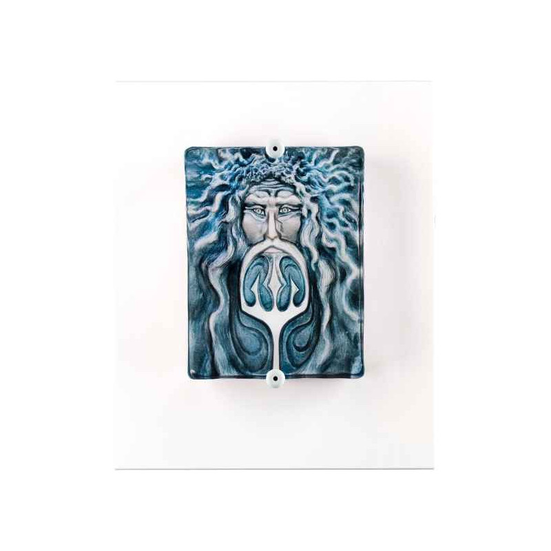 Décoration Statuette en verre Neptune , bleu Mats Jonasson -63031
