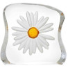 Décoration animaux en verre Daisy , sablé jaune design robert ljubez Mats Jonasson -33886