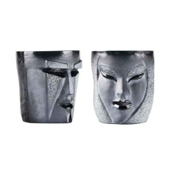 Objet de collection en verre Tambours, 2-pack electra kubik , noir, petits Mats Jonasson -42023 dans animaux-bois-animaux-bronze