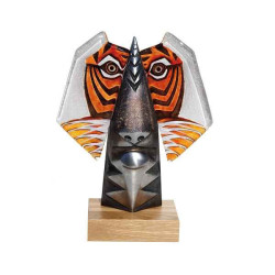 Décoration animaux en verre Benghali i, orange édition limitée animaux Mats Jonasson -68021