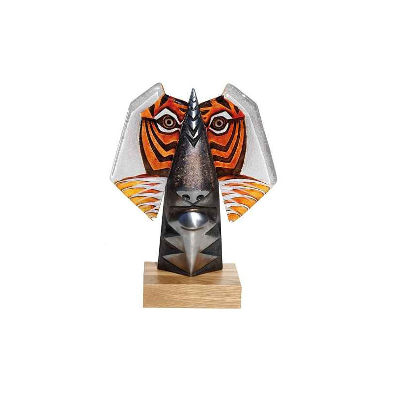 Décoration animaux en verre Benghali i, orange édition limitée animaux Mats Jonasson -68021