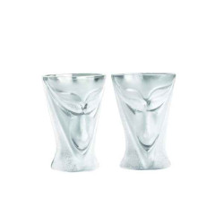 Décoration Statuette en verre Lucifer, schnaps , clair, 2-pack Mats Jonasson -42019