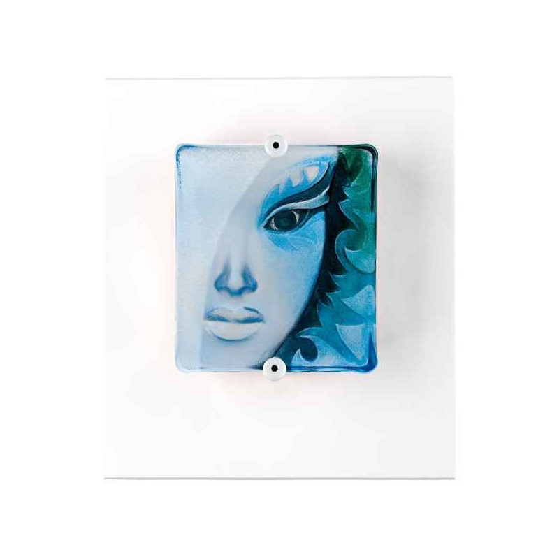 Décoration Statuette en verre Portrait Aphrodite , bleu Mats Jonasson -63024