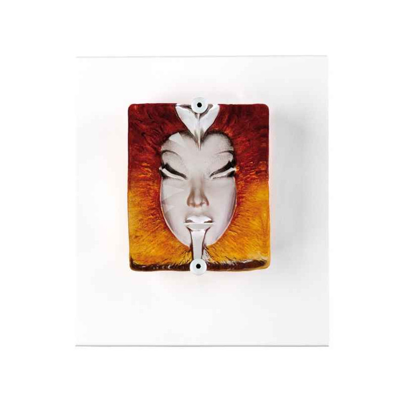 Décoration Statuette en verre Morgana , orange / rouge Mats Jonasson -63027