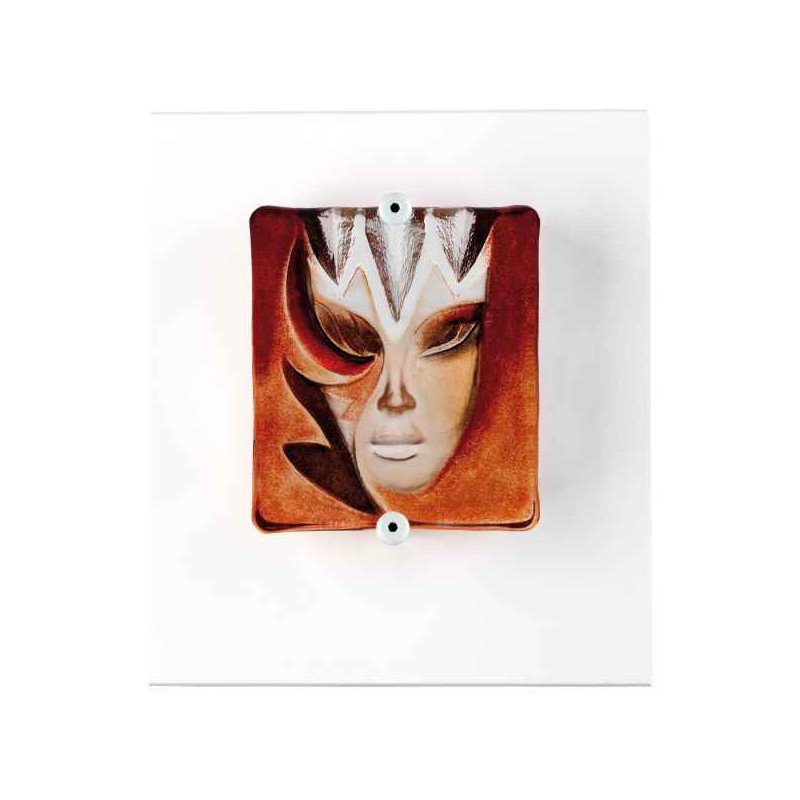 Décoration Statuette en verre Tamara , orange / rouge Mats Jonasson -63023