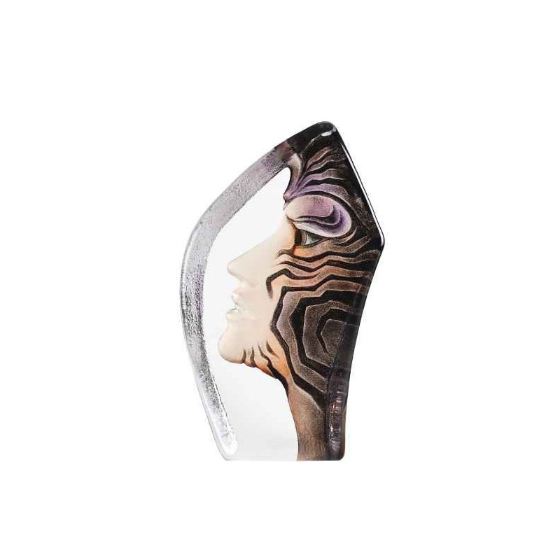 Décoration Statuette en verre Amazona , noir nouveau Mats Jonasson -65160