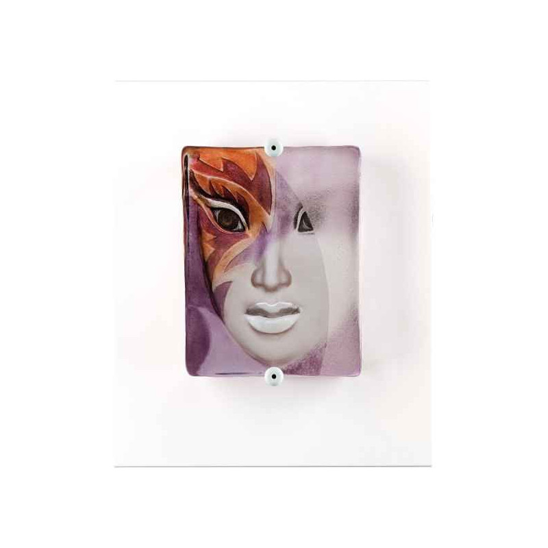 Décoration Statuette en verre Portrait Roxane , rouge / orange Mats Jonasson -63036