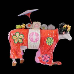 Figurine Statuette Vache Geisha Art in the City - 80632