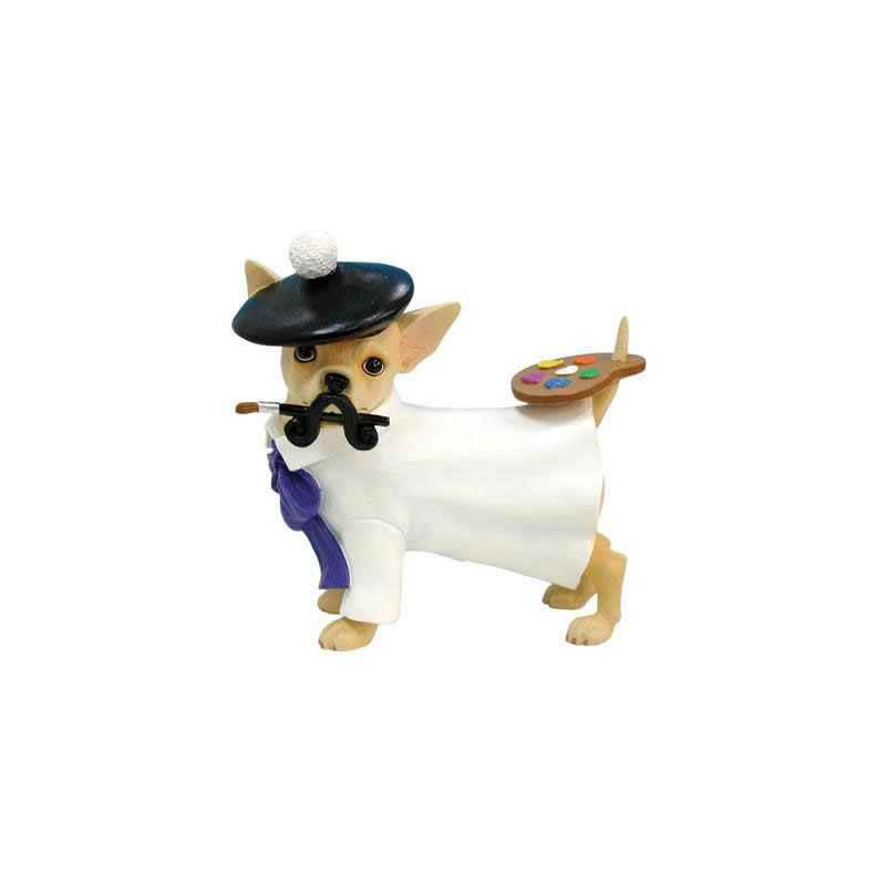 Figurine Parastone Chihuahua artiste peintre -CHI13337