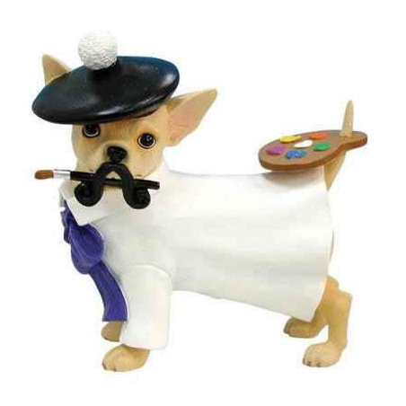 Figurine Parastone Chihuahua artiste peintre -CHI13337