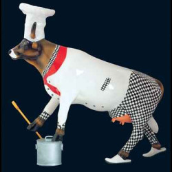 Figurine Statuette Vache Schwabenitzky the Chef Art in the City - 80604