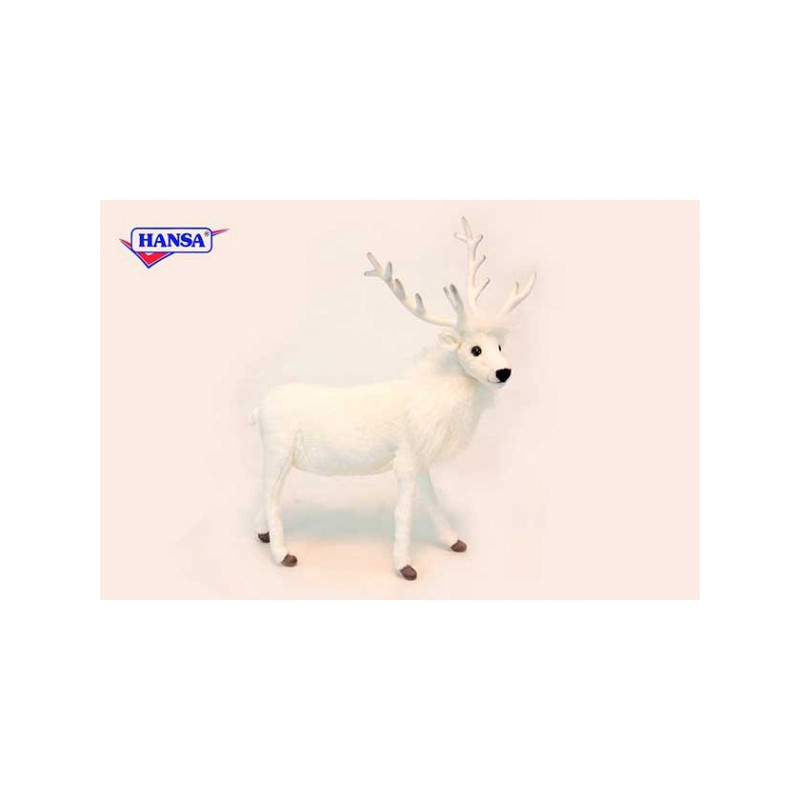 Peluche Cerf blanc 52cmh Anima  -6190