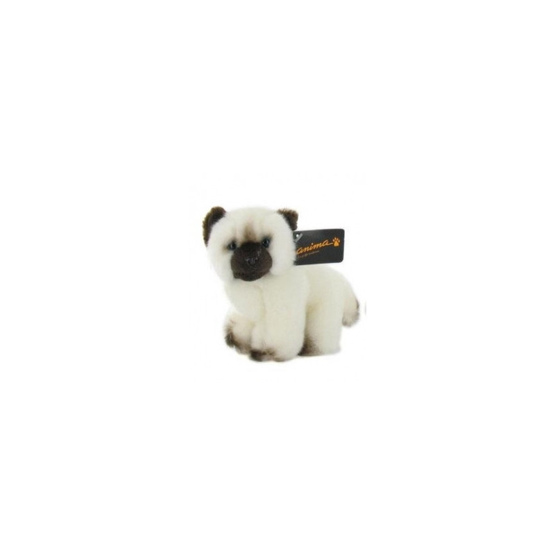 Animaux-Bois-Animaux-Bronzes.com propose Chaton siamois 16 cm peluche -1957