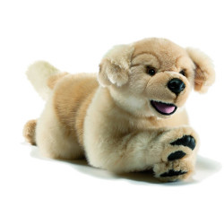 Animaux-Bois-Animaux-Bronzes propose Ours polaire assis 24cmh peluche animalière -7042