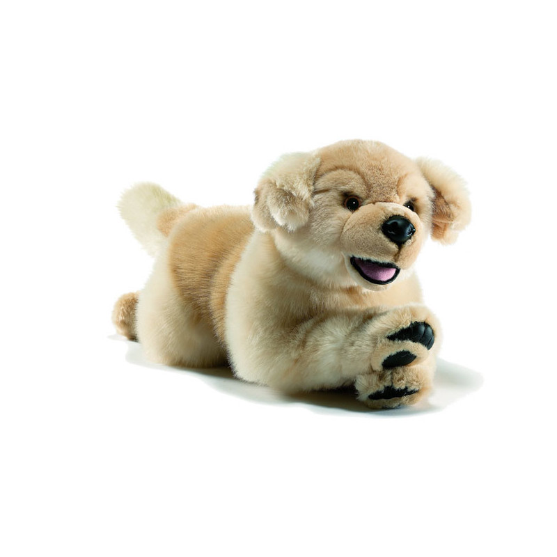 Animaux-Bois-Animaux-Bronzes propose Ours polaire assis 24cmh peluche animalière -7042