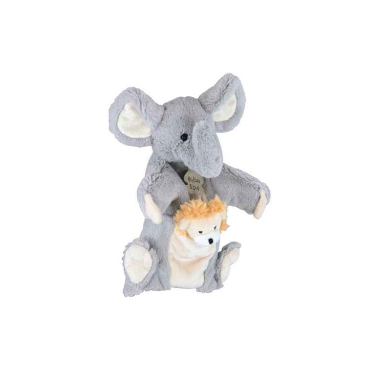 Marionnette elephant & mario à doigt lion histoire d'ours -2368
