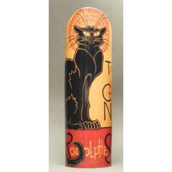 Animaux-Bois-Animaux-Bronzes.com propose Vase Steinlen Chat noir 26,5cm Parastone -SDA14
