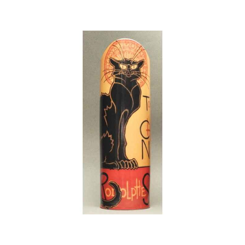 Animaux-Bois-Animaux-Bronzes.com propose Vase Steinlen Chat noir 26,5cm Parastone -SDA14