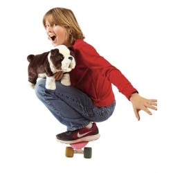 Animaux-Bois-Animaux-Bronzes propose Chiot bulldog anglais peluche marionnette 