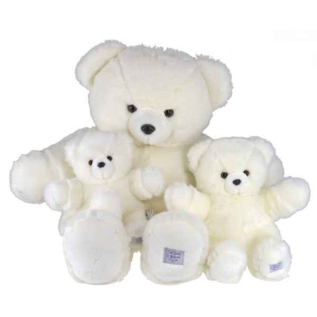 Décors Animaux peluche Ours collection blanc 60 cm  histoire d'ours -2189