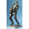 Décoration Statue résine Musicien jazz saxophone  -WU76218B