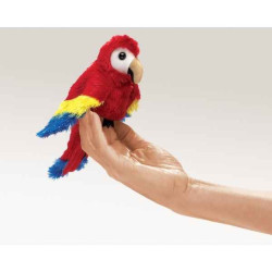 Décoration OiseauxPerroquet Macaw marionnette  Folkmanis