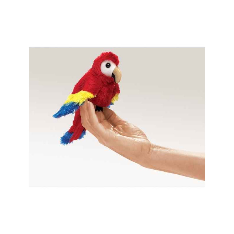 Marionnette à doigt Perroquet Macaw Folkmanis 2723