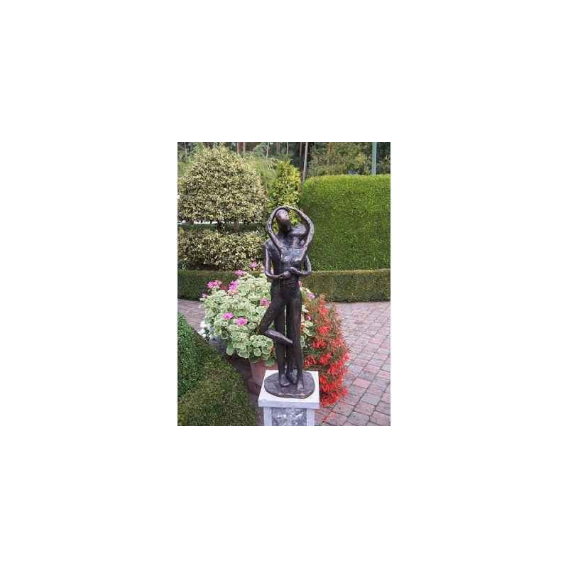Décoration Statuette bronze personnage Grand couple d'amour -AN1616BR-BI