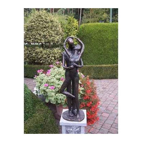 Décoration Statuette bronze personnage Grand couple d'amour -AN1616BR-BI
