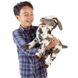 Animaux de la ferme Chèvre peluche marionnette 