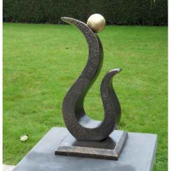 Décoration Statuette bronze personnage Sculpture moderne "dew drop" -AN0816BR-BI