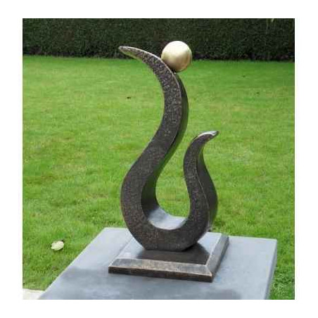 Décoration Statuette bronze personnage Sculpture moderne "dew drop" -AN0816BR-BI