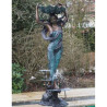 Décoration Statuette bronze personnage Fille lisant -B840