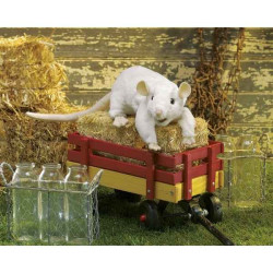 Animaux de la ferme Rat blanc marionnette 