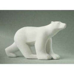 Animaux-Bois-Animaux-Bronzes propose Pocket art "ours blanc" d'après François Pompon, collection 3dMouseion -PA05POM