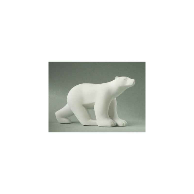 Animaux-Bois-Animaux-Bronzes propose Pocket art "ours blanc" d'après François Pompon, collection 3dMouseion -PA05POM