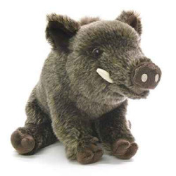 Animaux de la forêt Sanglier couché 35cml peluche animalière -1713