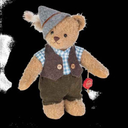 Animaux-Bois-Animaux-Bronzes propose Peluche Ours teddy bear nounours jacob 28 cm hermann teddy original -16627 6